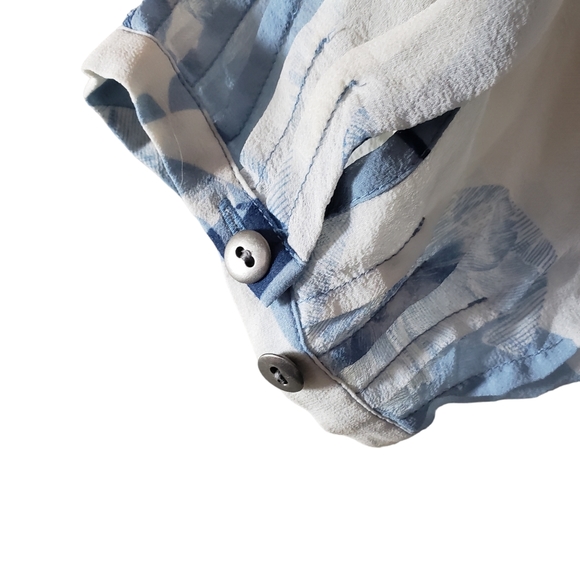 Banana Republic 100% Silk Abstract FloraPrint Tunic Top & Cami adjustable straps - Picture 10 of 13